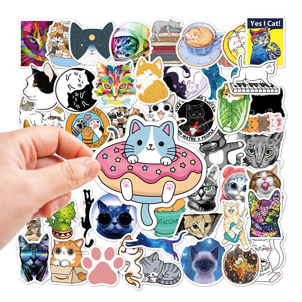 Cute Cat Sticker Pack 1 (30/50pcs)