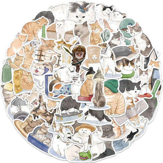 Cute Cat Sticker Pack 2 (30/53pcs)