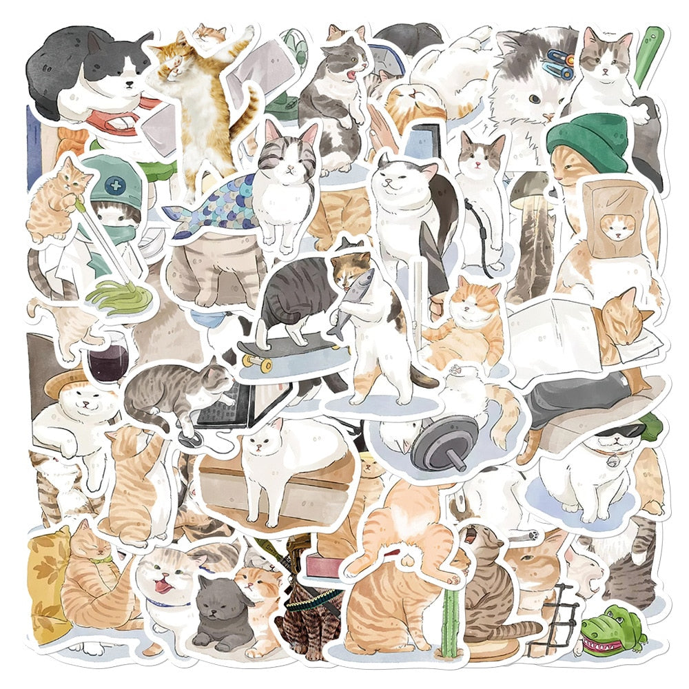Cute Cat Sticker Pack 2 (30/53pcs)
