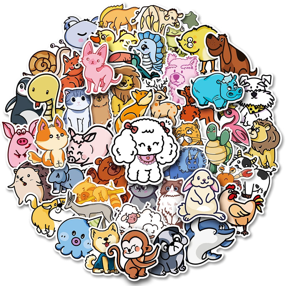 Cute Animals Sticker Pack 5 (30/50pcs)