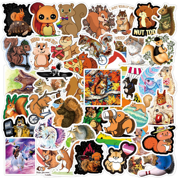 Cute Squirrel Sticker Pack 1 (30/50pcs)