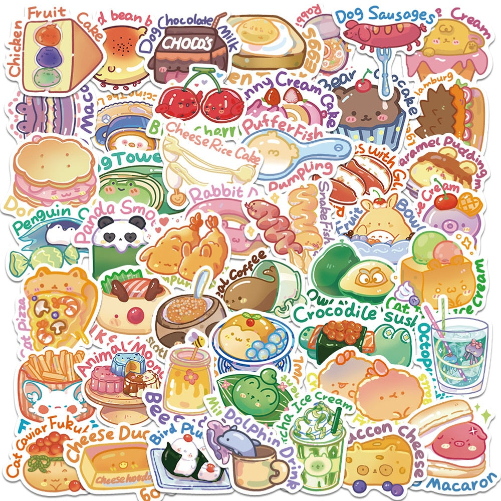 Food Sticker Pack 2 (30/50pcs)