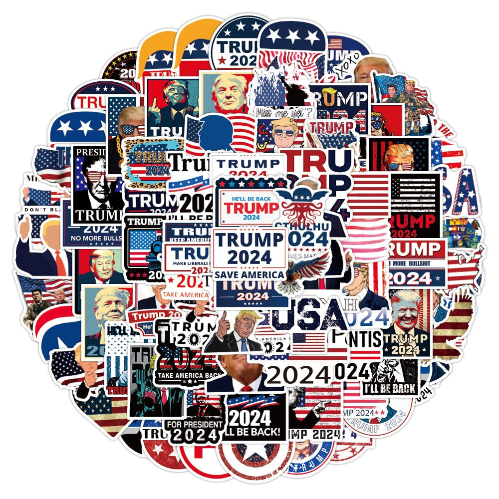 Trump MAGA 2024 Sticker Pack 1 (50/100pcs)